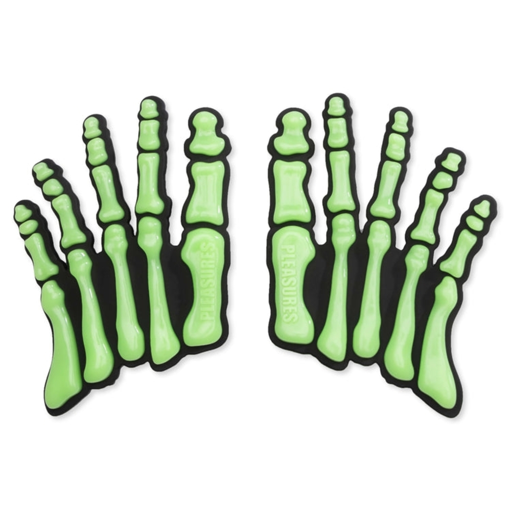 Pleasures Glow-in-the-Dark Skeleton Hand JIBBITZ